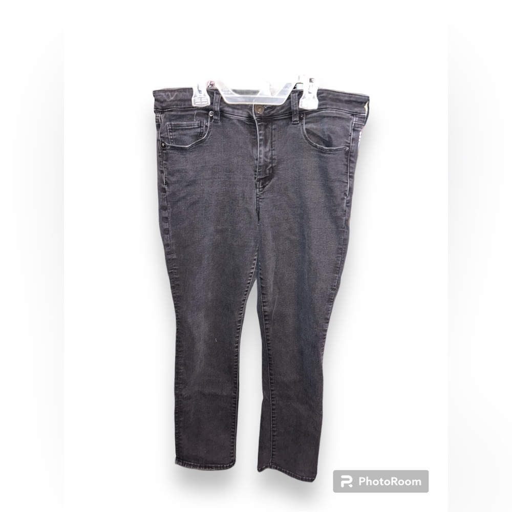 American Eagle Black Next Level Stretch Skinny Jeans Size 14 Short